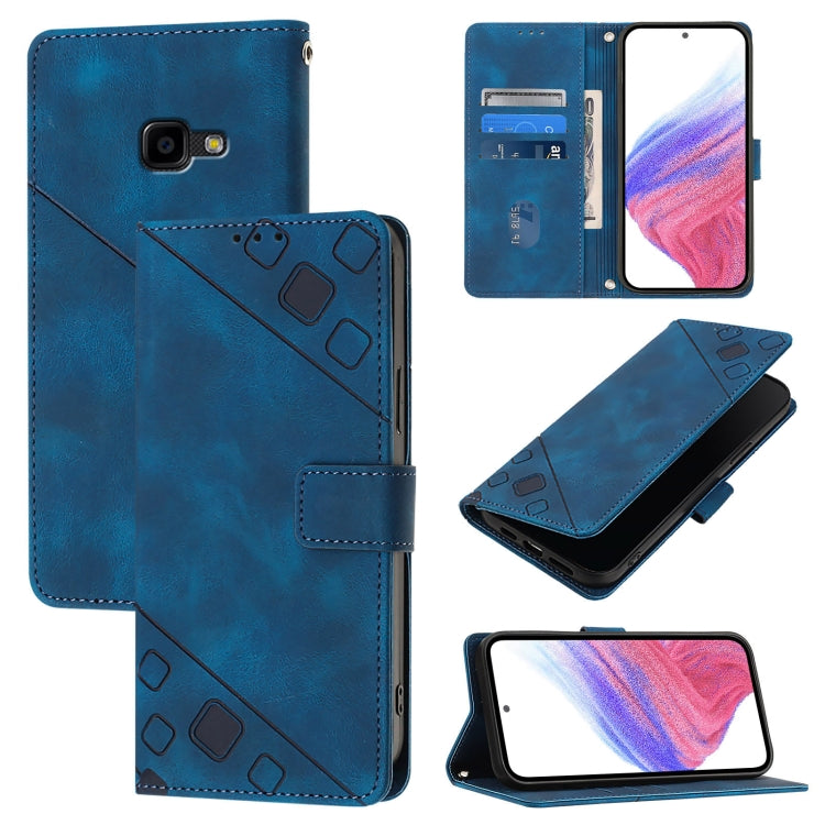 Skin Feel Embossed Leather Phone Case, For Samsung Galaxy A71 4G, For Samsung Galaxy A51 4G / M40s, For Samsung Galaxy A70 / A70s, For Samsung Galaxy A20s, For Samsung Galaxy A10e / A20e, For Samsung Galaxy A40, For Samsung Galaxy Xcover 4s