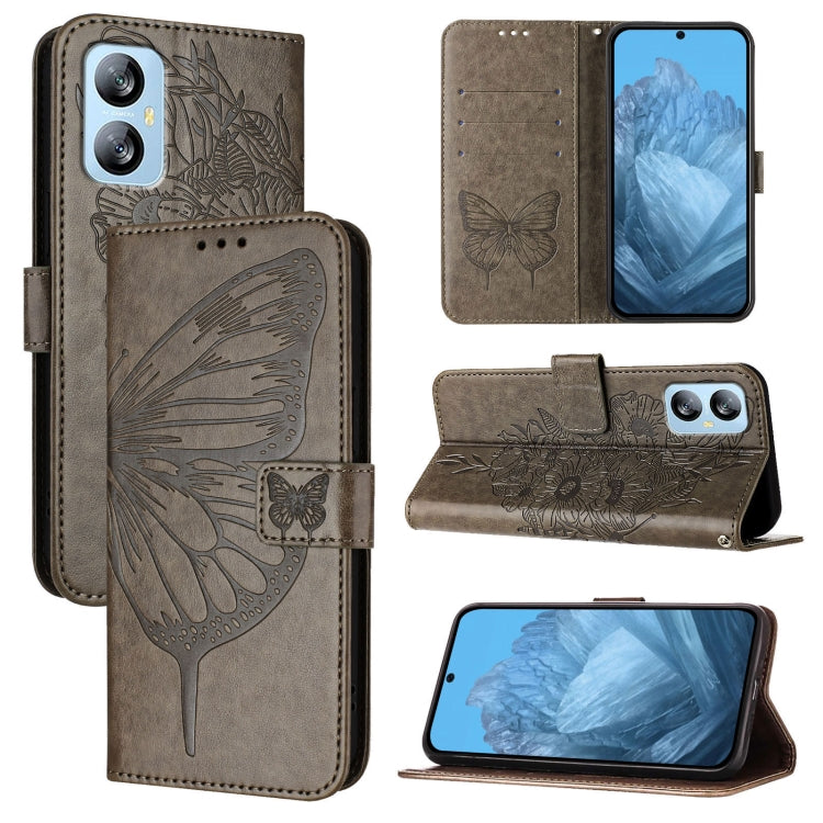 Embossed Butterfly Leather Phone Case, For Blackview Wave 6C, For Blackview Shark 8, For Blackview A53, For Blackview A52