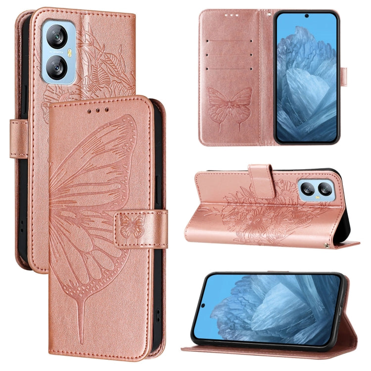 Embossed Butterfly Leather Phone Case, For Blackview Wave 6C, For Blackview Shark 8, For Blackview A53, For Blackview A52