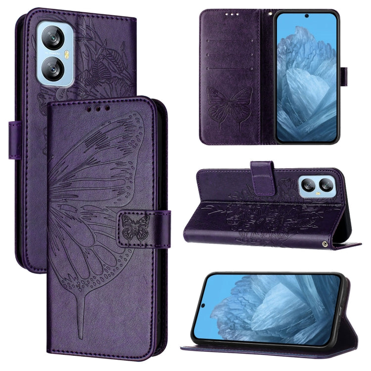 Embossed Butterfly Leather Phone Case, For Blackview Wave 6C, For Blackview Shark 8, For Blackview A53, For Blackview A52