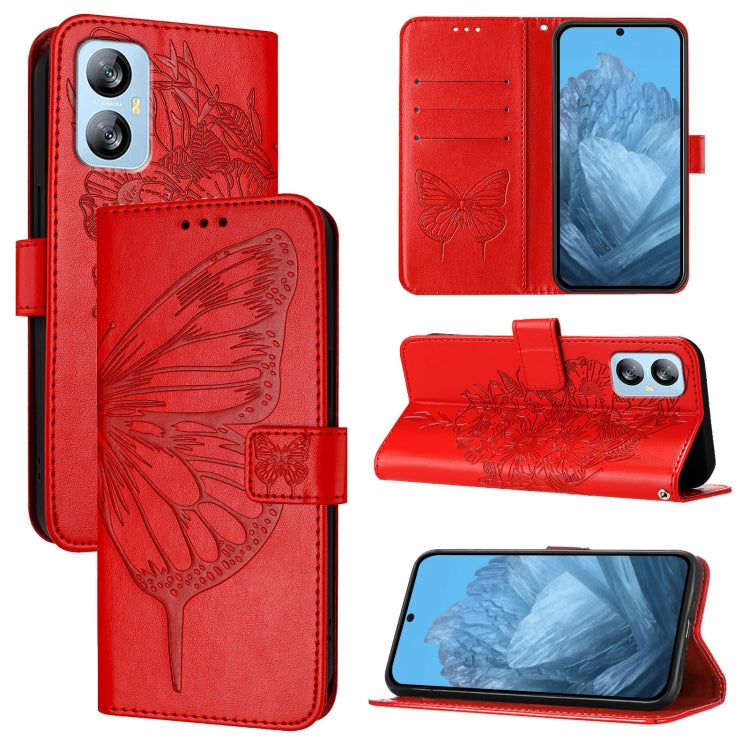 Embossed Butterfly Leather Phone Case, For Blackview Wave 6C, For Blackview Shark 8, For Blackview A53, For Blackview A52
