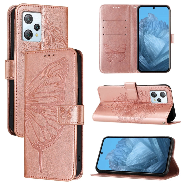 Embossed Butterfly Leather Phone Case, For Blackview Wave 6C, For Blackview Shark 8, For Blackview A53, For Blackview A52