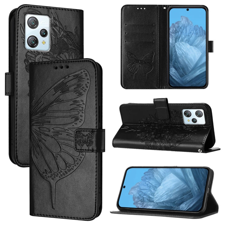 Embossed Butterfly Leather Phone Case, For Blackview Wave 6C, For Blackview Shark 8, For Blackview A53, For Blackview A52