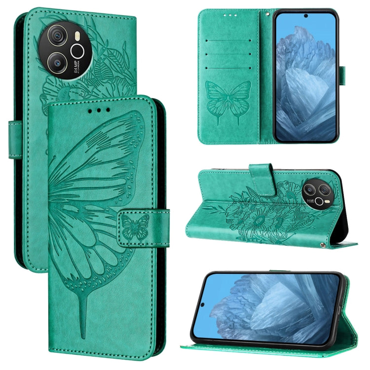 Embossed Butterfly Leather Phone Case, For Blackview Wave 6C, For Blackview Shark 8, For Blackview A53, For Blackview A52