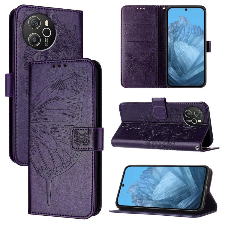 Embossed Butterfly Leather Phone Case, For Blackview Wave 6C, For Blackview Shark 8, For Blackview A53, For Blackview A52