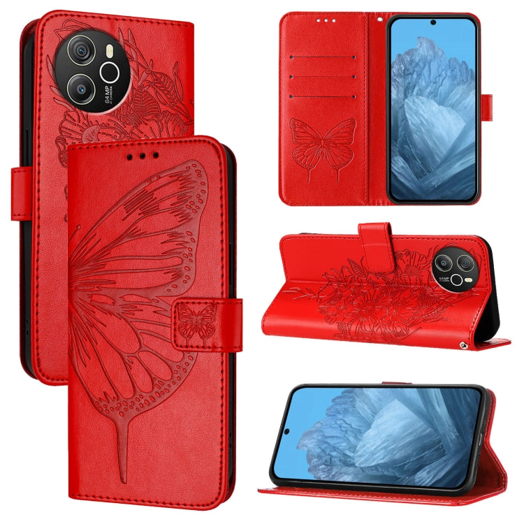 Embossed Butterfly Leather Phone Case, For Blackview Wave 6C, For Blackview Shark 8, For Blackview A53, For Blackview A52