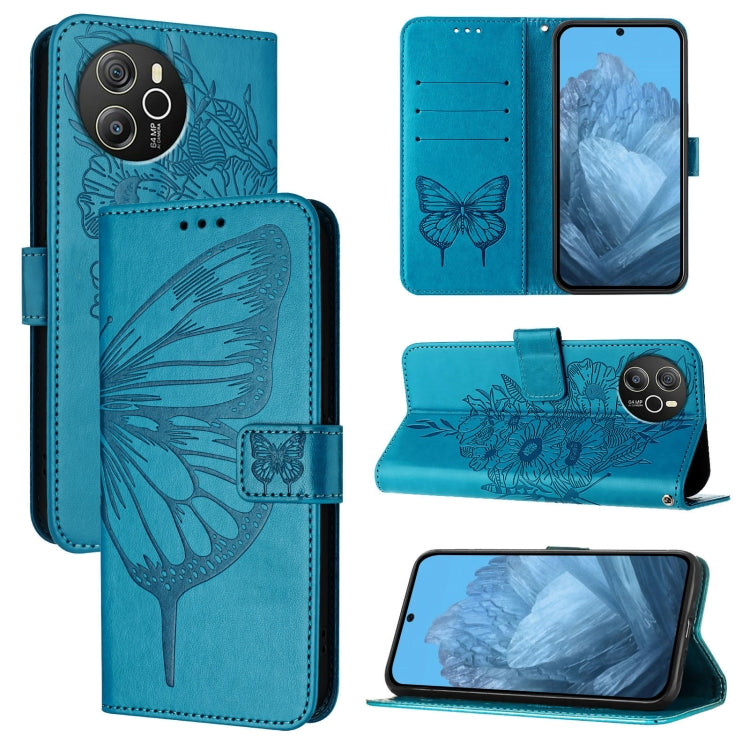 Embossed Butterfly Leather Phone Case, For Blackview Wave 6C, For Blackview Shark 8, For Blackview A53, For Blackview A52