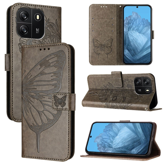 Embossed Butterfly Leather Phone Case, For Blackview Wave 6C, For Blackview Shark 8, For Blackview A53, For Blackview A52
