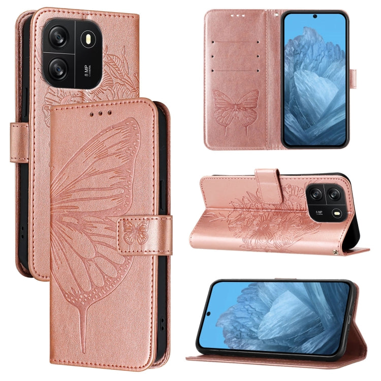 Embossed Butterfly Leather Phone Case, For Blackview Wave 6C, For Blackview Shark 8, For Blackview A53, For Blackview A52