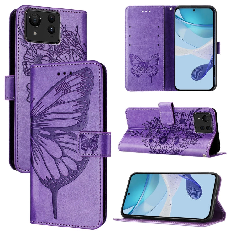 Embossed Butterfly Leather Phone Case, For ASUS Zenfone 12 Ultra, For Asus ROG Phone 9 / 9 Pro, For Asus Zenfone 11 Ultra, For Asus ROG Phone 8