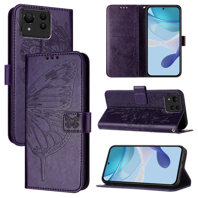Embossed Butterfly Leather Phone Case, For ASUS Zenfone 12 Ultra, For Asus ROG Phone 9 / 9 Pro, For Asus Zenfone 11 Ultra, For Asus ROG Phone 8