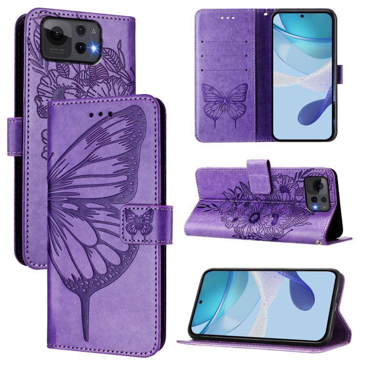 Embossed Butterfly Leather Phone Case, For ASUS Zenfone 12 Ultra, For Asus ROG Phone 9 / 9 Pro, For Asus Zenfone 11 Ultra, For Asus ROG Phone 8