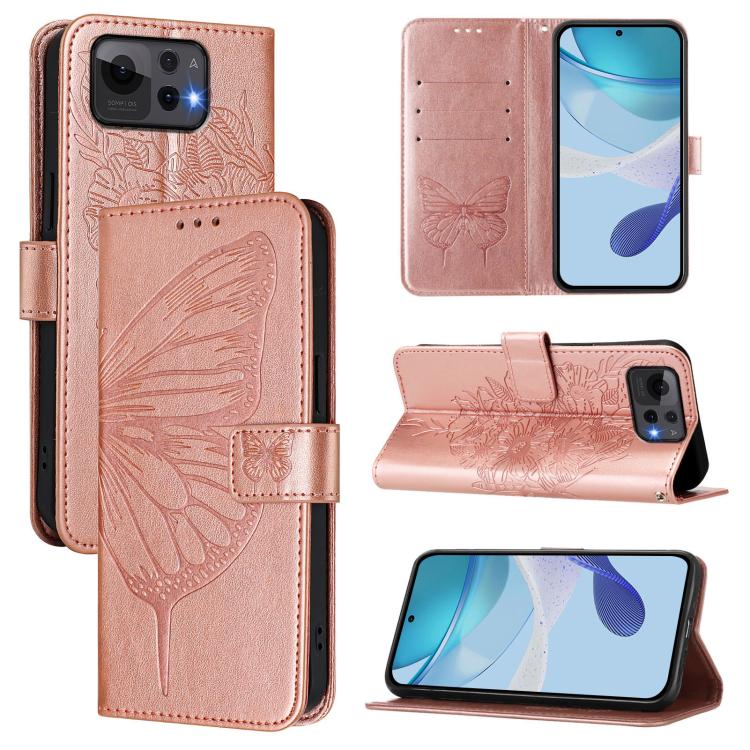 Embossed Butterfly Leather Phone Case, For ASUS Zenfone 12 Ultra, For Asus ROG Phone 9 / 9 Pro, For Asus Zenfone 11 Ultra, For Asus ROG Phone 8