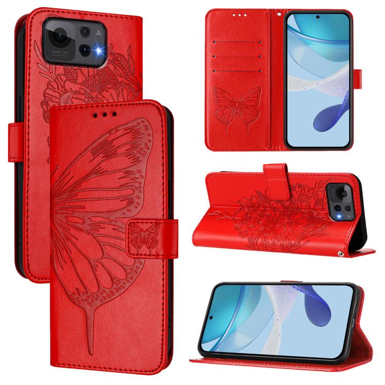 Embossed Butterfly Leather Phone Case, For ASUS Zenfone 12 Ultra, For Asus ROG Phone 9 / 9 Pro, For Asus Zenfone 11 Ultra, For Asus ROG Phone 8