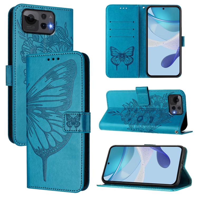 Embossed Butterfly Leather Phone Case, For ASUS Zenfone 12 Ultra, For Asus ROG Phone 9 / 9 Pro, For Asus Zenfone 11 Ultra, For Asus ROG Phone 8
