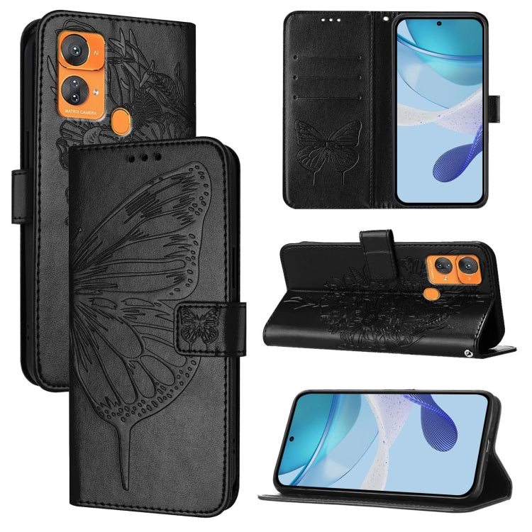 Embossed Butterfly Leather Phone Case, For Oukitel C36 / C35, For Oukitel C33