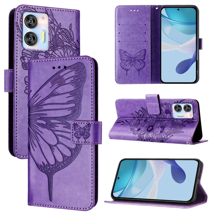Embossed Butterfly Leather Phone Case, For Oukitel C36 / C35, For Oukitel C33