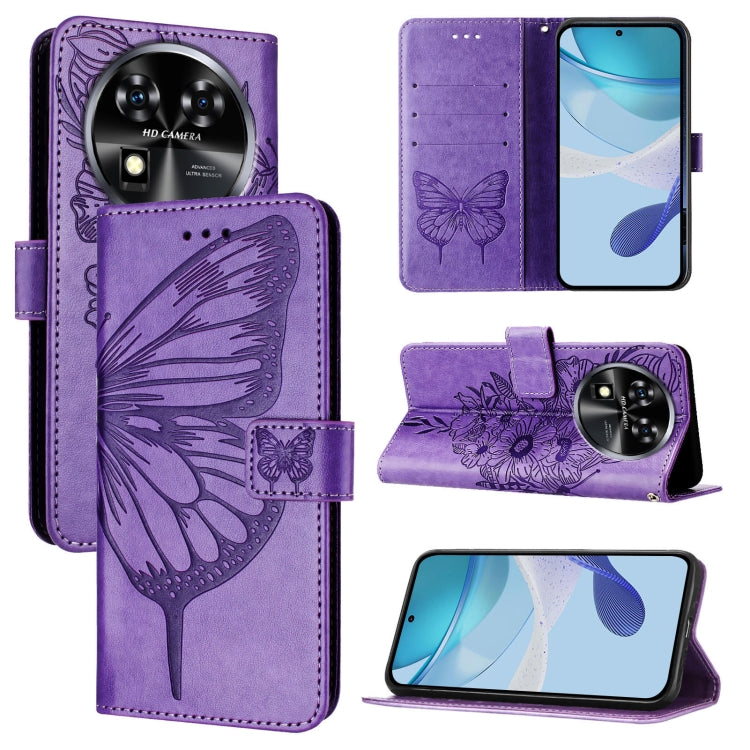 Embossed Butterfly Leather Phone Case, For Oukitel C59 / C59 Pro, For Oukitel C53, For Oukitel C50, For Oukitel C37, For Oukitel C51, For Oukitel C38