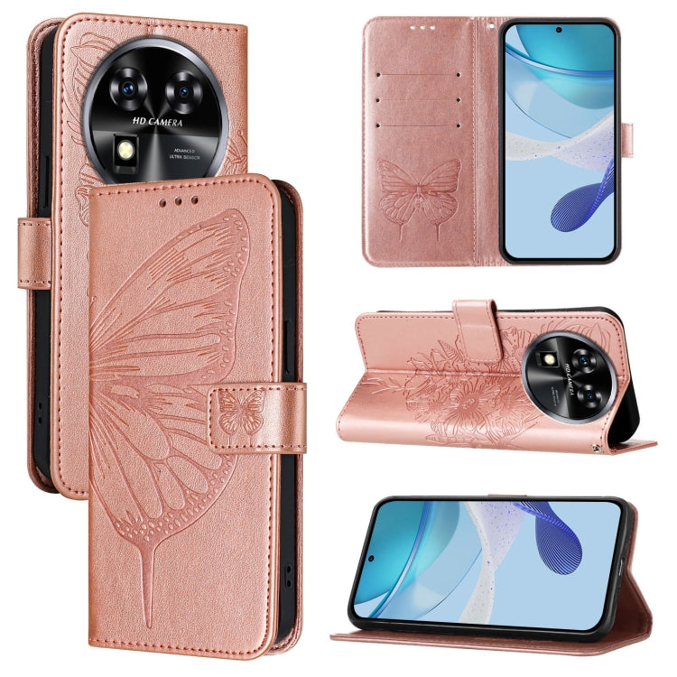 Embossed Butterfly Leather Phone Case, For Oukitel C59 / C59 Pro, For Oukitel C53, For Oukitel C50, For Oukitel C37, For Oukitel C51, For Oukitel C38
