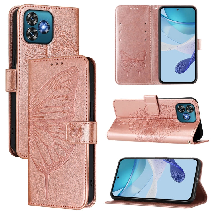 Embossed Butterfly Leather Phone Case, For Oukitel C59 / C59 Pro, For Oukitel C53, For Oukitel C50, For Oukitel C37, For Oukitel C51, For Oukitel C38