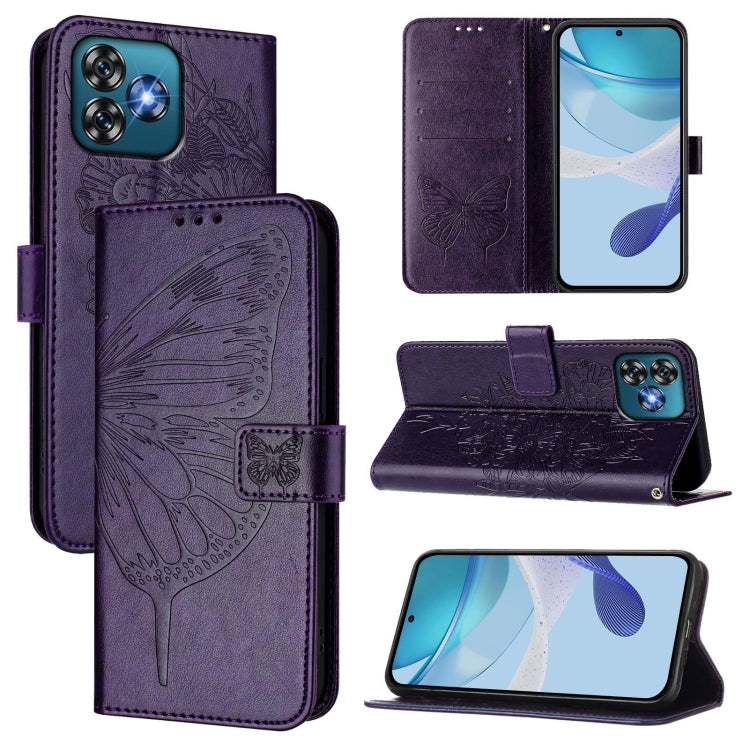Embossed Butterfly Leather Phone Case, For Oukitel C59 / C59 Pro, For Oukitel C53, For Oukitel C50, For Oukitel C37, For Oukitel C51, For Oukitel C38