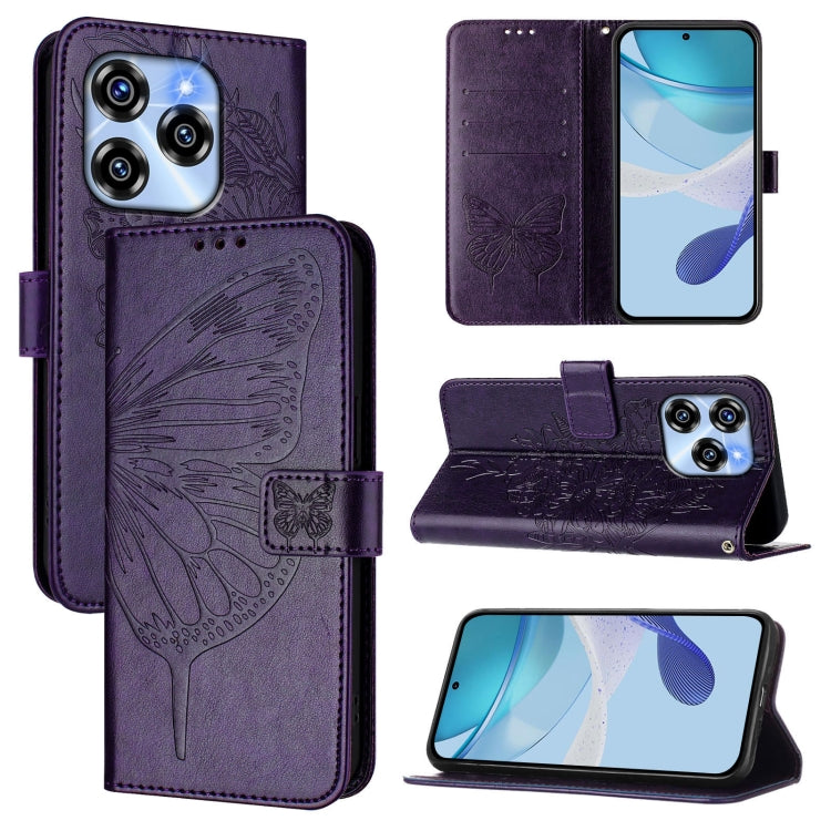 Embossed Butterfly Leather Phone Case, For Oukitel C59 / C59 Pro, For Oukitel C53, For Oukitel C50, For Oukitel C37, For Oukitel C51, For Oukitel C38