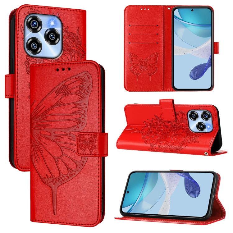 Embossed Butterfly Leather Phone Case, For Oukitel C59 / C59 Pro, For Oukitel C53, For Oukitel C50, For Oukitel C37, For Oukitel C51, For Oukitel C38