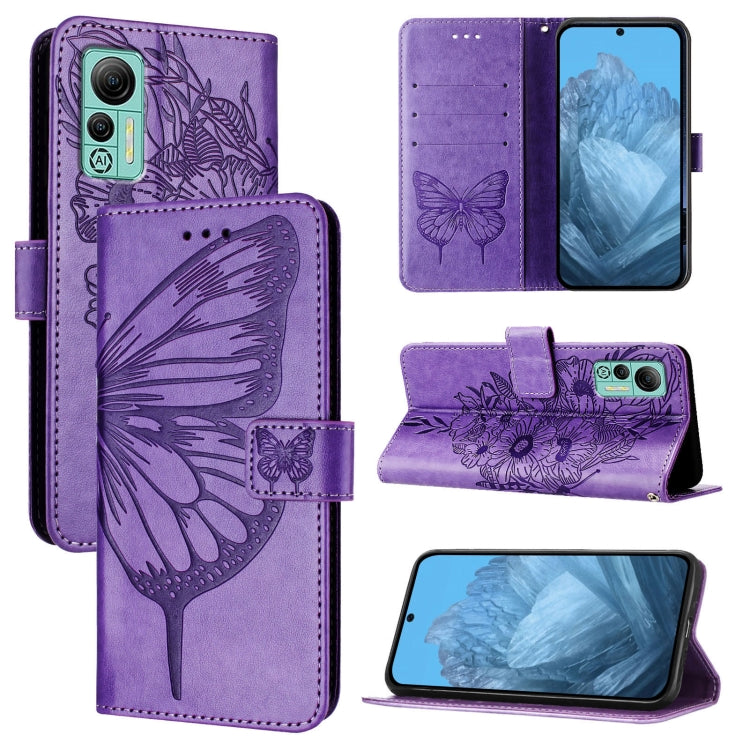 Embossed Butterfly Leather Phone Case, For Ulefone Note 14