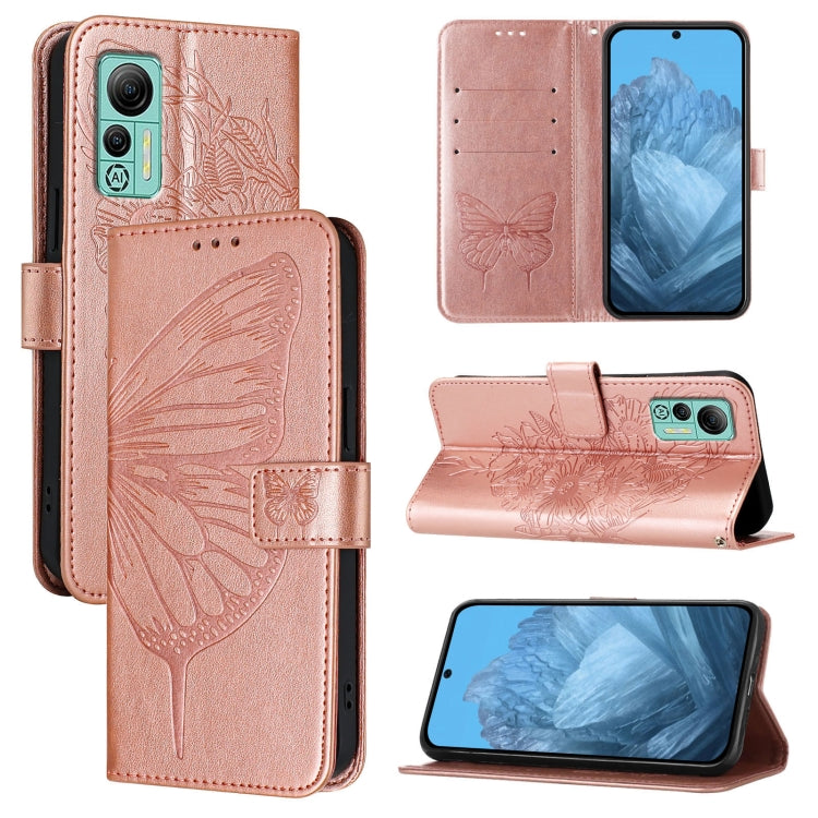 Embossed Butterfly Leather Phone Case, For Ulefone Note 14
