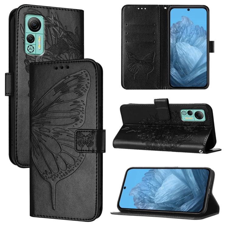 Embossed Butterfly Leather Phone Case, For Ulefone Note 14