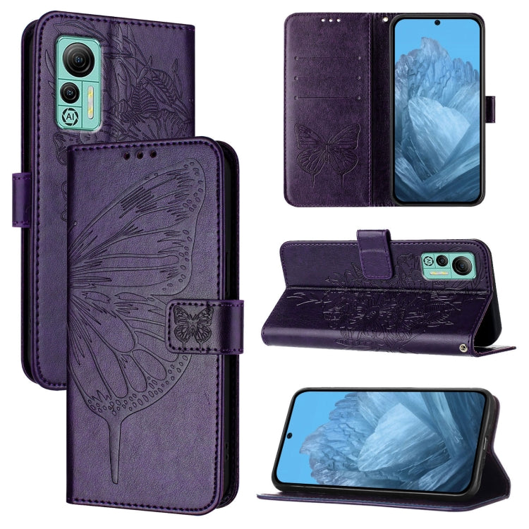 Embossed Butterfly Leather Phone Case, For Ulefone Note 14