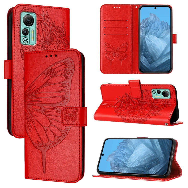 Embossed Butterfly Leather Phone Case, For Ulefone Note 14