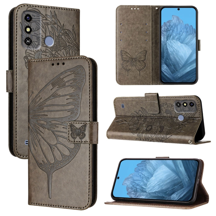 Embossed Butterfly Leather Phone Case, For ZTE Blade A53 Pro, For ZTE Blade A53, For ZTE Blade A52 Lite, For ZTE Blade V40s, For ZTE Blade A52