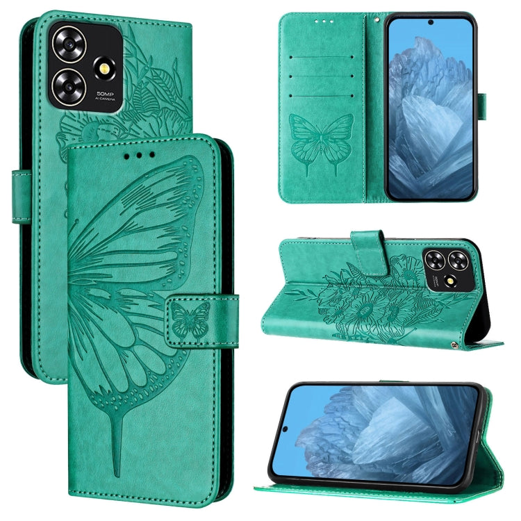 Embossed Butterfly Leather Phone Case, For ZTE Blade A35 / A55, For ZTE Blade V60 / Axon 60 4G, For ZTE Nubia Z60 Ultra, For ZTE Blade A73 5G, For ZTE Blade A73 4G, For ZTE Blade V50 Vita