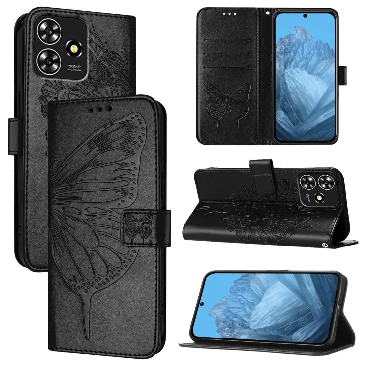 Embossed Butterfly Leather Phone Case, For ZTE Blade A35 / A55, For ZTE Blade V60 / Axon 60 4G, For ZTE Nubia Z60 Ultra, For ZTE Blade A73 5G, For ZTE Blade A73 4G, For ZTE Blade V50 Vita