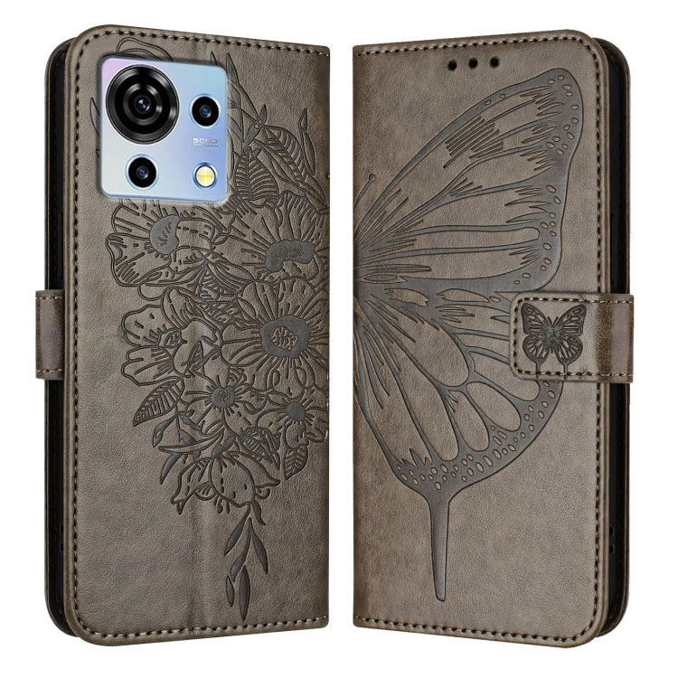 Embossed Butterfly Leather Phone Case, For ZTE Blade V50 Vita, For ZTE Blade A53 Pro, For ZTE Blade A53, For ZTE Blade A52 Lite, For ZTE Blade V40s, For ZTE Blade A52