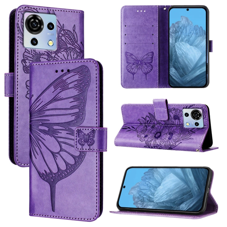 Embossed Butterfly Leather Phone Case, For ZTE Blade A35 / A55, For ZTE Blade V60 / Axon 60 4G, For ZTE Nubia Z60 Ultra, For ZTE Blade A73 5G, For ZTE Blade A73 4G, For ZTE Blade V50 Vita