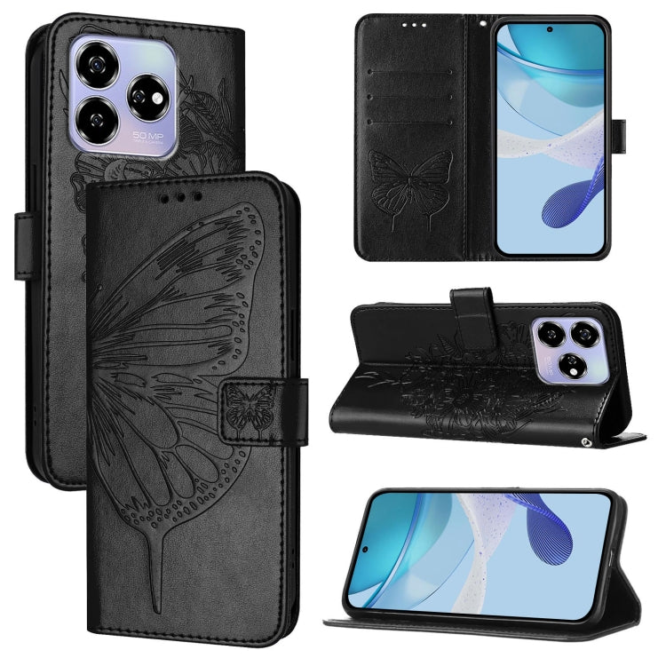 Embossed Butterfly Leather Phone Case, For ZTE Blade A35 / A55, For ZTE Blade V60 / Axon 60 4G, For ZTE Nubia Z60 Ultra, For ZTE Blade A73 5G, For ZTE Blade A73 4G, For ZTE Blade V50 Vita