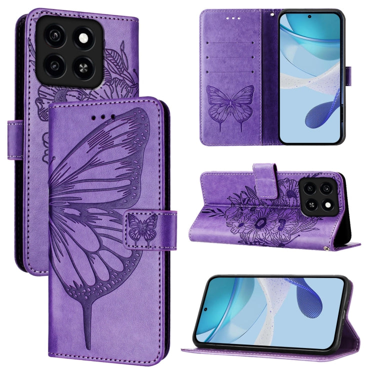 Embossed Butterfly Leather Phone Case, For ZTE Blade A35 / A55, For ZTE Blade V60 / Axon 60 4G, For ZTE Nubia Z60 Ultra, For ZTE Blade A73 5G, For ZTE Blade A73 4G, For ZTE Blade V50 Vita