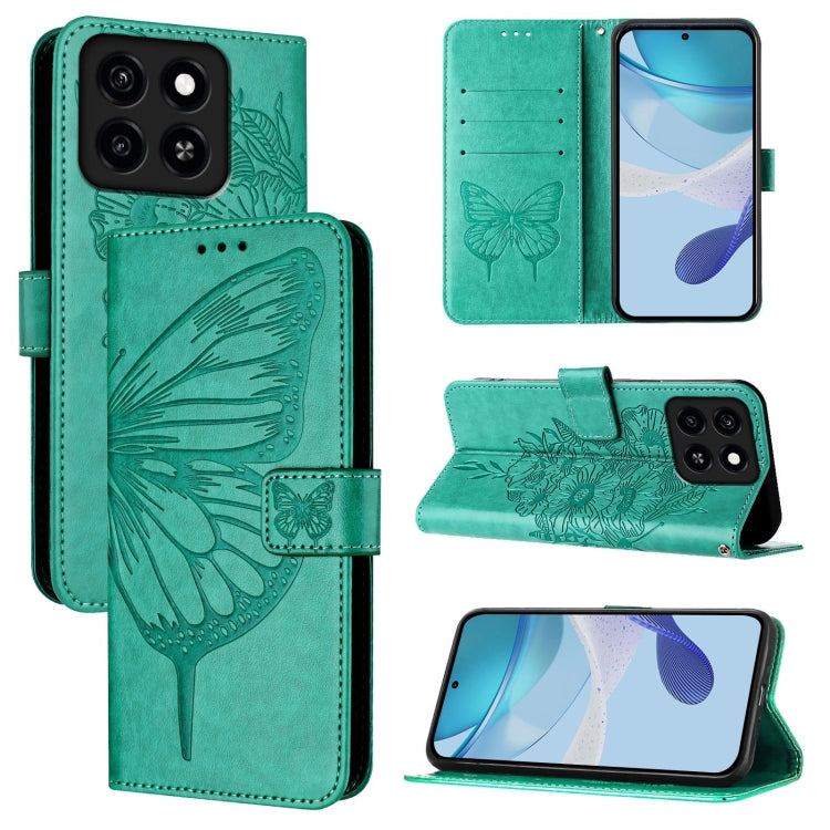 Embossed Butterfly Leather Phone Case, For ZTE Blade A35 / A55, For ZTE Blade V60 / Axon 60 4G, For ZTE Nubia Z60 Ultra, For ZTE Blade A73 5G, For ZTE Blade A73 4G, For ZTE Blade V50 Vita