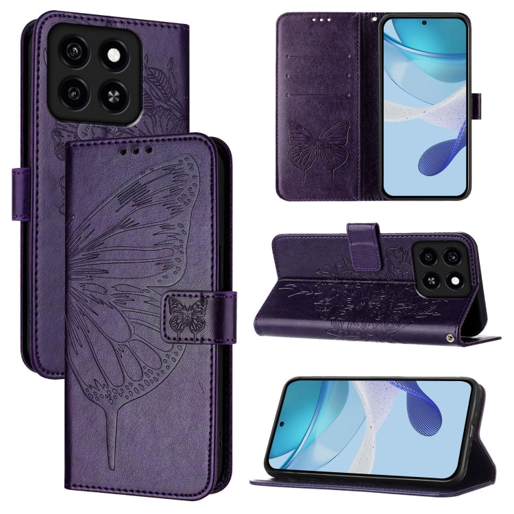 Embossed Butterfly Leather Phone Case, For ZTE Blade A35 / A55, For ZTE Blade V60 / Axon 60 4G, For ZTE Nubia Z60 Ultra, For ZTE Blade A73 5G, For ZTE Blade A73 4G, For ZTE Blade V50 Vita
