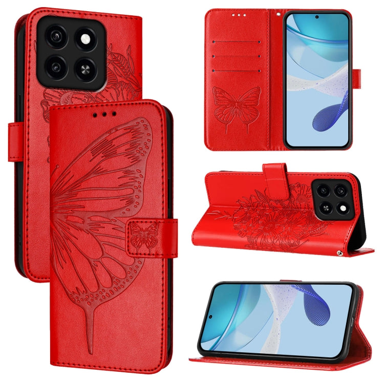 Embossed Butterfly Leather Phone Case, For ZTE Blade A35 / A55, For ZTE Blade V60 / Axon 60 4G, For ZTE Nubia Z60 Ultra, For ZTE Blade A73 5G, For ZTE Blade A73 4G, For ZTE Blade V50 Vita