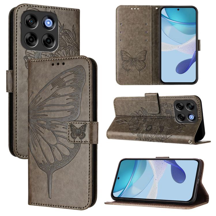 Embossed Butterfly Leather Phone Case, For ZTE Blade A75 Pro 5G / T-Elite 5G, For ZTE Blade A76 4G, For ZTE Nubia S 5G A403ZT, For ZTE Blade V70 Vita / V70 Design, For ZTE Blade V70 Design, For ZTE Blade A75 5G / Nubia Focus