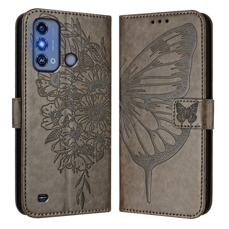 Embossed Butterfly Leather Phone Case, For ZTE Blade A53 Pro, For ZTE Blade A53, For ZTE Blade A52 Lite, For ZTE Blade V40s, For ZTE Blade A52