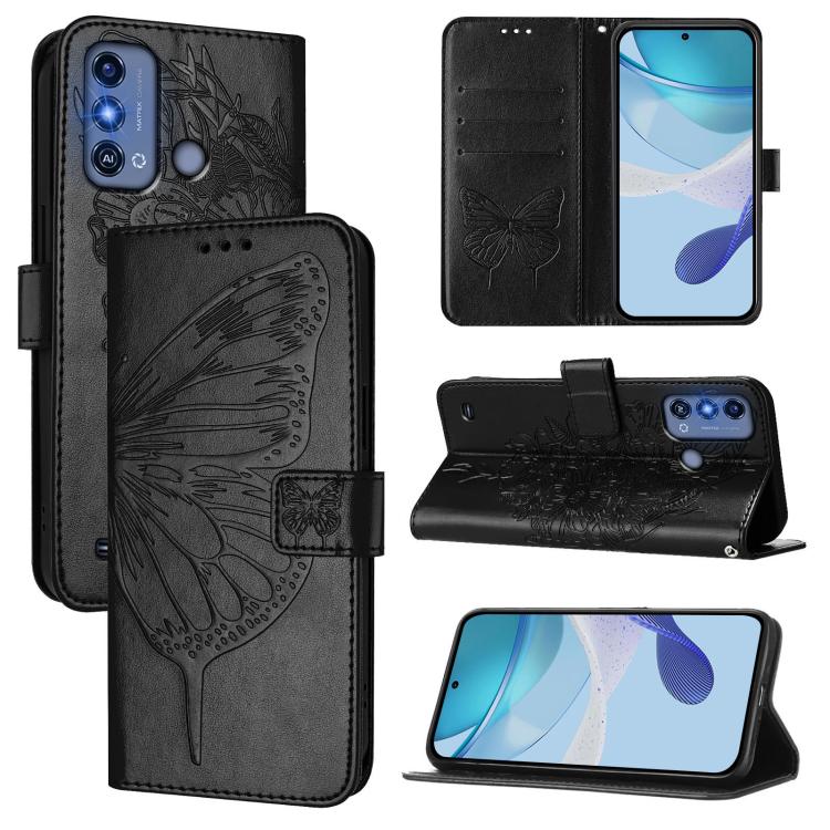 Embossed Butterfly Leather Phone Case, For ZTE Blade A53 Pro, For ZTE Blade A53, For ZTE Blade A52 Lite, For ZTE Blade V40s, For ZTE Blade A52