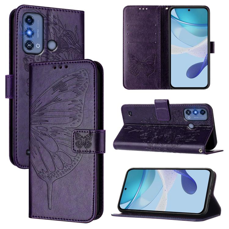 Embossed Butterfly Leather Phone Case, For ZTE Blade A53 Pro, For ZTE Blade A53, For ZTE Blade A52 Lite, For ZTE Blade V40s, For ZTE Blade A52