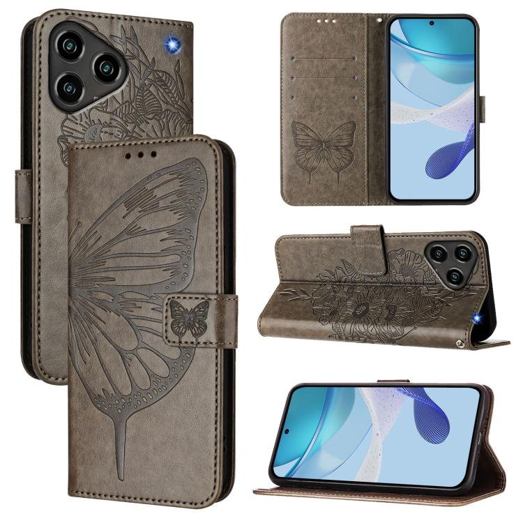 Embossed Butterfly Leather Phone Case, For ZTE Blade A75 Pro 5G / T-Elite 5G, For ZTE Blade A76 4G, For ZTE Nubia S 5G A403ZT, For ZTE Blade V70 Vita / V70 Design, For ZTE Blade V70 Design, For ZTE Blade A75 5G / Nubia Focus