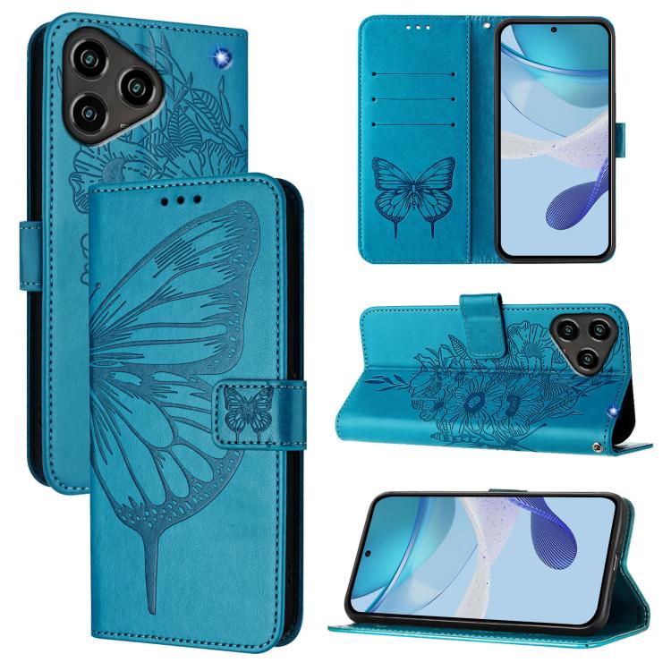 Embossed Butterfly Leather Phone Case, For ZTE Blade A75 Pro 5G / T-Elite 5G, For ZTE Blade A76 4G, For ZTE Nubia S 5G A403ZT, For ZTE Blade V70 Vita / V70 Design, For ZTE Blade V70 Design, For ZTE Blade A75 5G / Nubia Focus