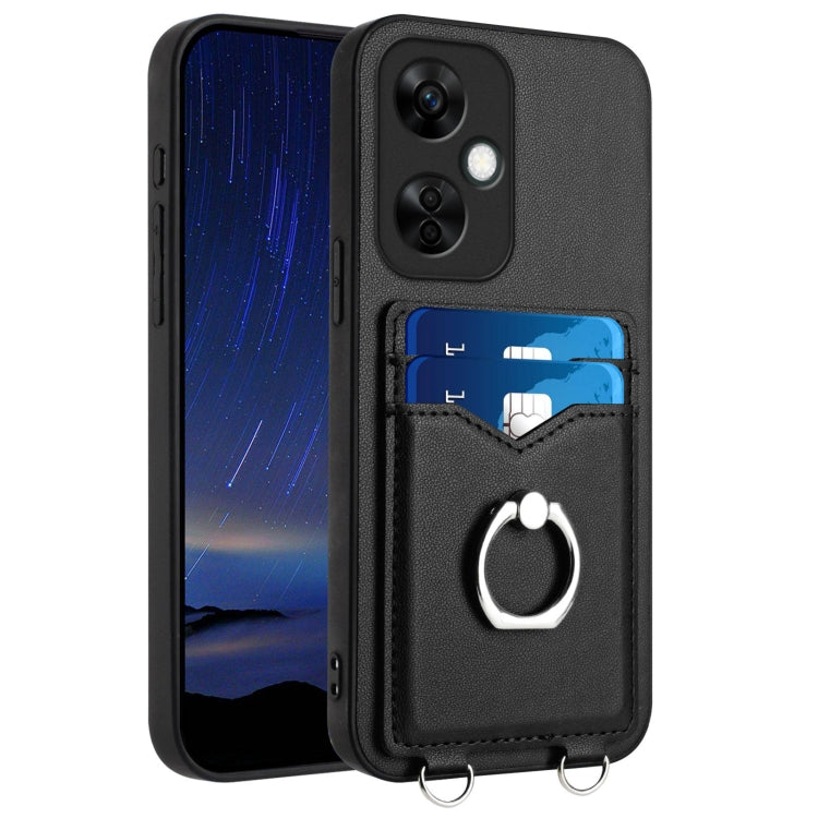 R20 Ring Card Holder Phone Case, For OnePlus 13T, For OnePlus Ace 5 / Ace 5 Pro, For OnePlus Nord CE4 / OPPO K12 5G, For OnePlus Nord CE3 Lite