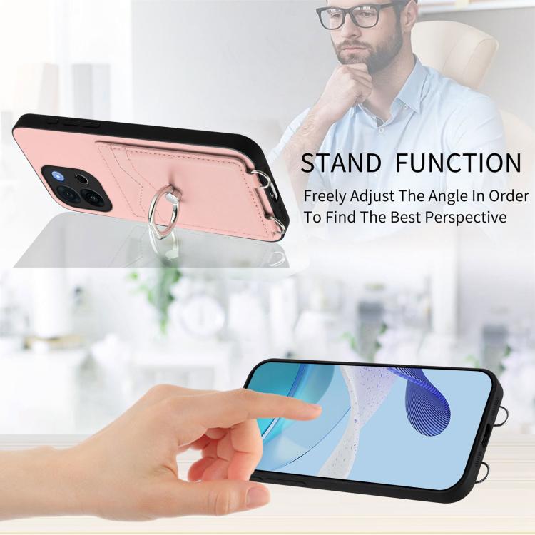 R20 Ring Card Holder Phone Case, For OnePlus 13T, For OnePlus Ace 5 / Ace 5 Pro, For OnePlus Nord CE4 / OPPO K12 5G, For OnePlus Nord CE3 Lite